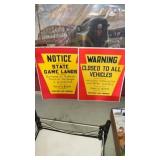 1957 Pennsylvania game commission signs