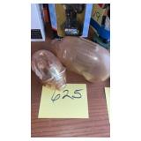 Glass and plastic vintage pig piggy banks
