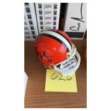Bernie Kosar signed mini helmet