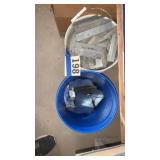 Two buckets of brackets