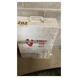 Wall mounted first aid station