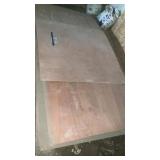 6 1/2 pieces of quarter inch plywood