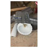 Pedestal sink and miscellaneous construction