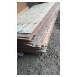 Pile of plywood and chip board