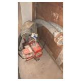 Trash Pump with two hoses