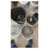 Miscellaneous nuts, bolts and screws four buckets