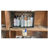 Spray paint shelf light