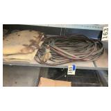 Torch hose shelf lot with gauges