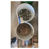 Miscellaneous nuts, bolts and washers two buckets