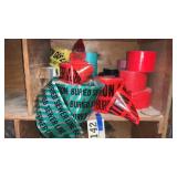 Construction, tape, gas line, sewer, line,