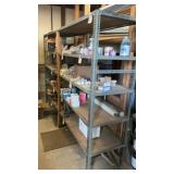 Metal shelving unit contents not included