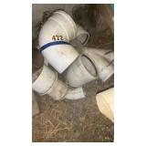 Assorted PVC pipes, elbows, and wise