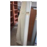 Heavy white plastic with threading about 5 feet