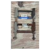 Metal track approximately 12 inches wide