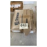 Two Trimco offset door pulls