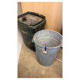 Rubbermaid trash barrels