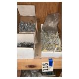 Construction screws shelf lot