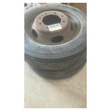 Two Falken tires with wheels size 225/70