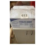 Fiberglass utility sink