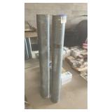 Three pieces galvanized double wall pipe