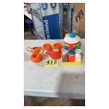 Vintage Fisher Price Kitchen play toys