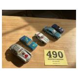 Lot of five different diecast toy cars
