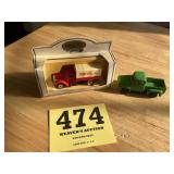 Toy truck with advertising from Kohl Building