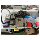 Vintage Nintendo entertainment system with games