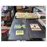 Vintage game lot game boards some may not be