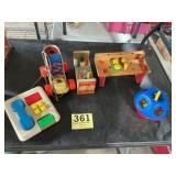 Vintage Playskool toy lot