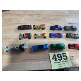 Lot of 12 hot wheels cars from the 80s and early