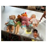 Doll lot with doll bed