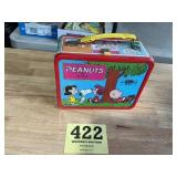 Vintage metal peanuts lunchbox by thermos.  This