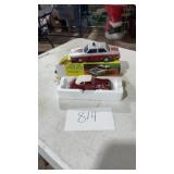 Lot of 2 Model Cars one Metal one Plastic