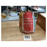 Vintage Playskool duffle bag of colored wooden