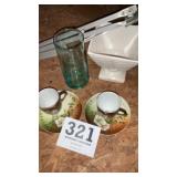 Miscellaneous dishware plate, base tea, cups,