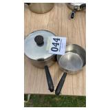 Two Revere Ware sauce pots