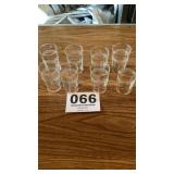 Set of eight juice glasses