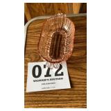 Pink depression dish