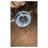 Vintage portable fan powered heater