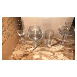Miscellaneous glassware sets approximately 4 to