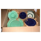 Fiesta-ware style dishes lot