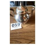 Rose that silver plate teapot