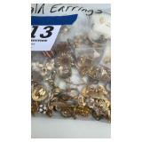 Custom jewelry, gold earrings