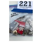 Assorted costume, silver earrings