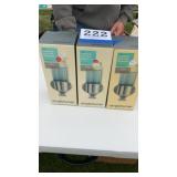 Three brand new shampoo, and soap dispensers