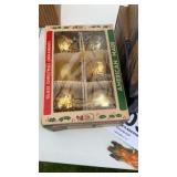 Assorted Christmas, candles, bulbs, and reindeer