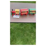 Christmas wooden train