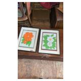Floral artwork lot