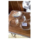 Five pie plates, three or Pyrex